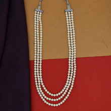 3 Line Pearl Mala Necklace 5177-80