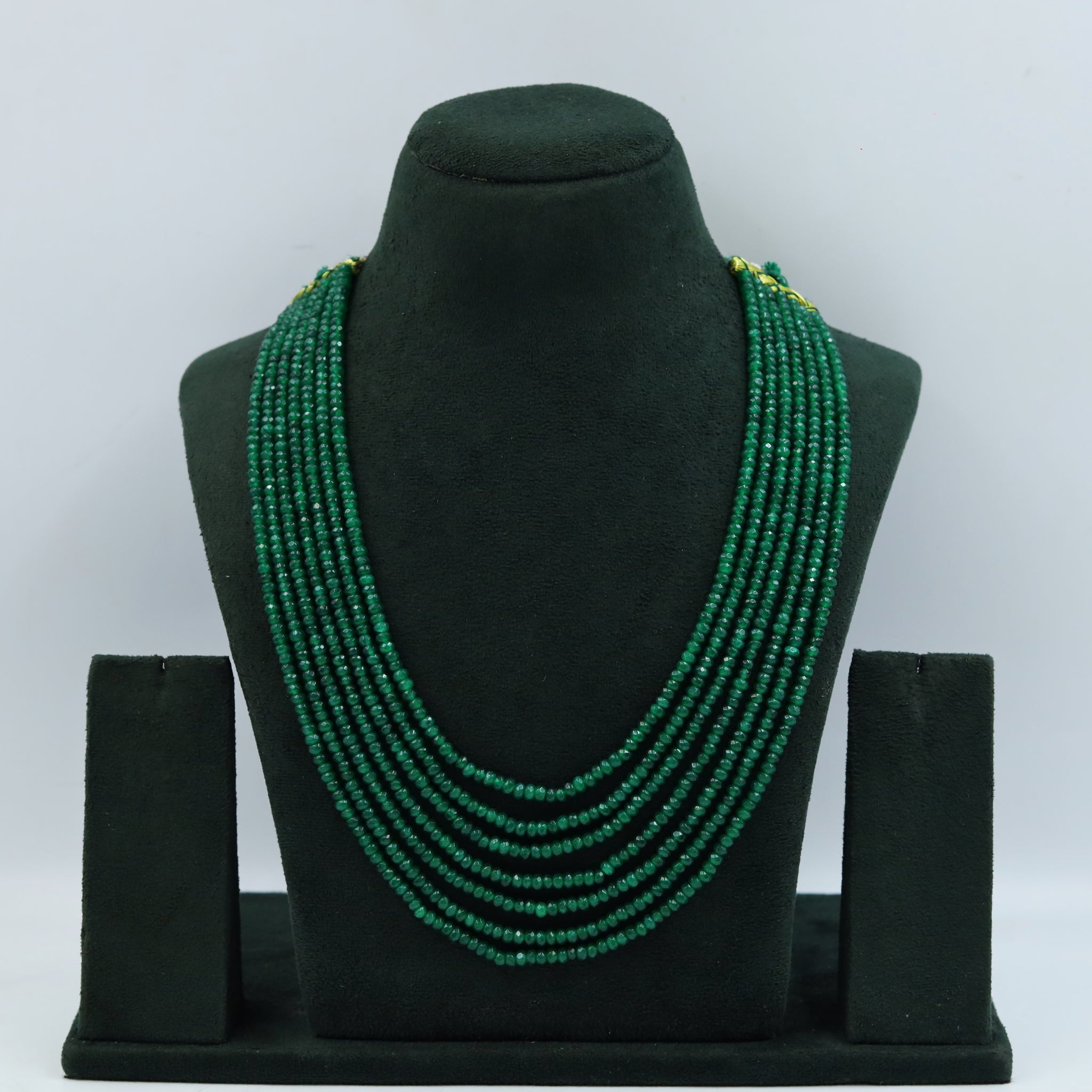 Green Pearl Necklace Set 11996-8237