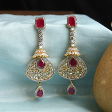 Ruby Zircon/AD Earring 10858-6632