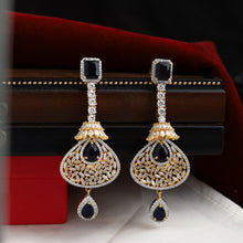 Blue Zircon/AD Earring 10858-6634