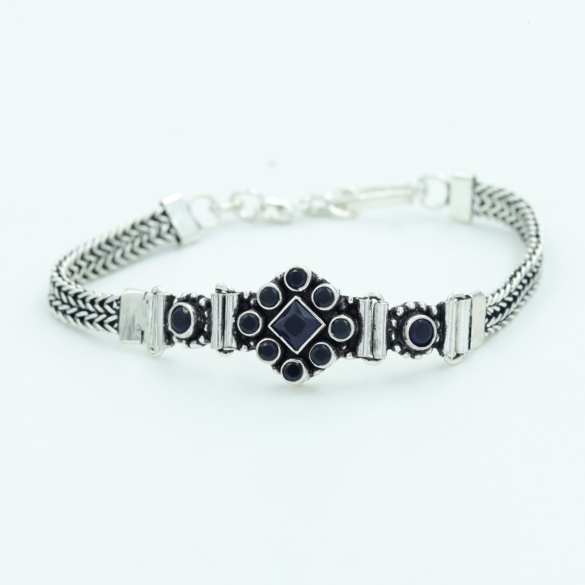 925 Pure Silver Oxidized Silver Bracelet 7900-20