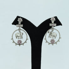 Chandbali Oxidized Earring 12614-28
