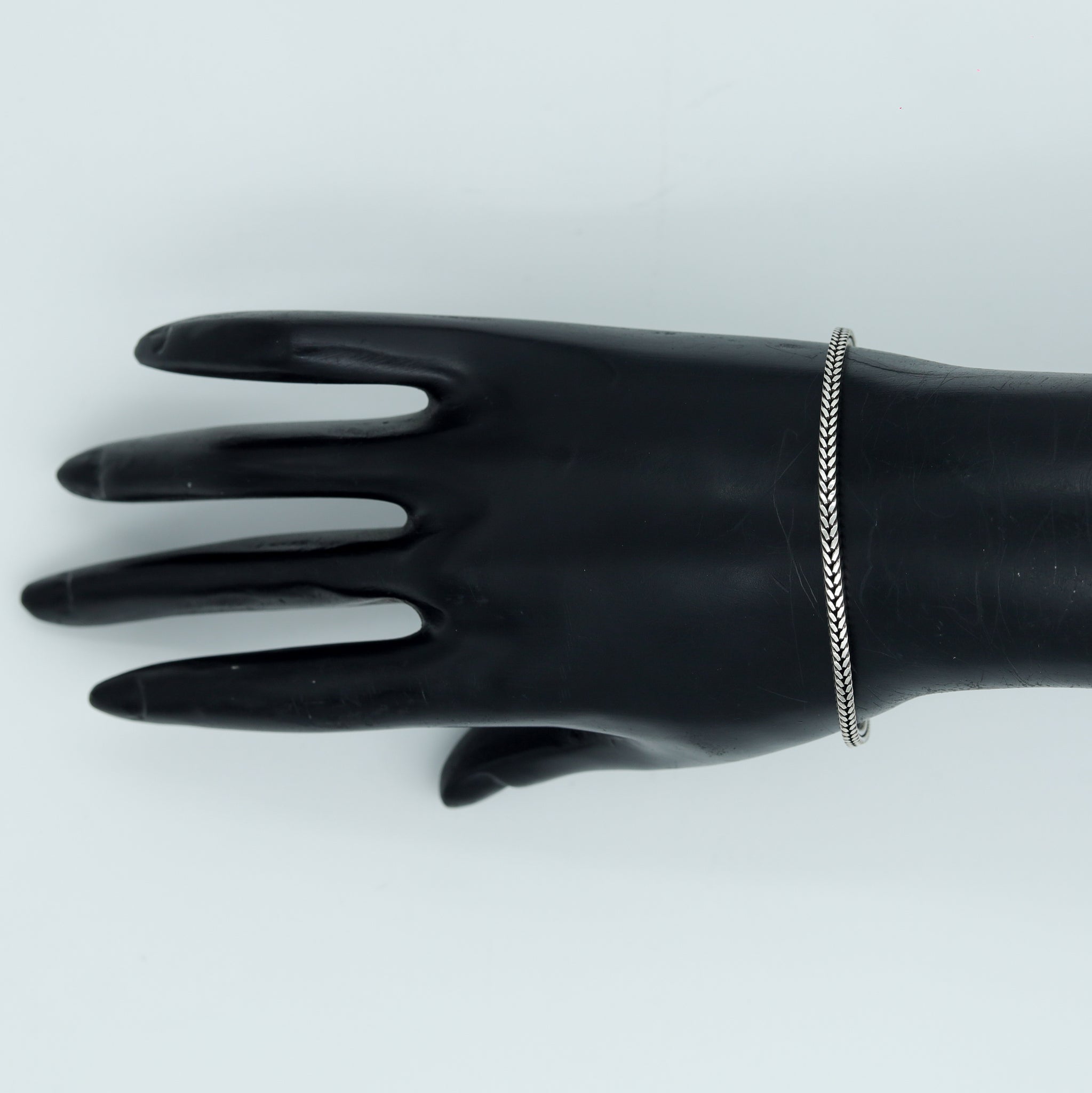 925 Hallmarked Pure Oxidized Silver Bracelet 7898-20