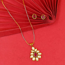 Designer Kundan Pendant Set 18515-28