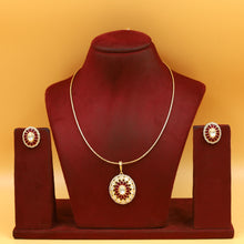 Stylish Kundan Chain Pendant Set 17654-21