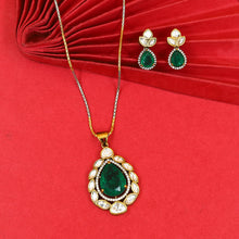 Designer Kundan Pendant Set 18539-28