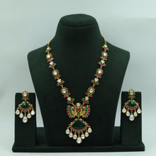 Sabyasachi Inspired Round Neck Kundan Necklace Set 16041-87