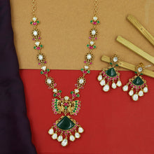 Sabyasachi Inspired Round Neck Kundan Necklace Set 16041-87
