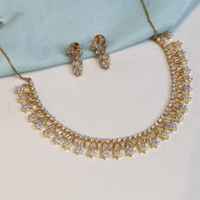 Round Neck Zircon/AD Necklace Set 3150-11