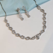 Silver Zircon/AD Necklace Set 11340-7346