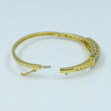 Zircon/AD Gold Plated Bracelet 13398-100