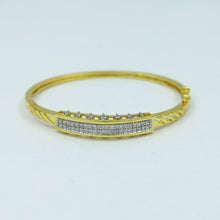 Zircon/AD Gold Plated Bracelet 13398-100
