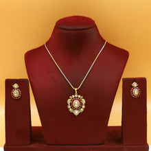 Designer Kundan Pendant Set 18255-34