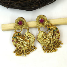 Ruby Green Temple Necklace Set 6167-1225