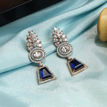 Blue Zircon/AD Earring 19599-6782