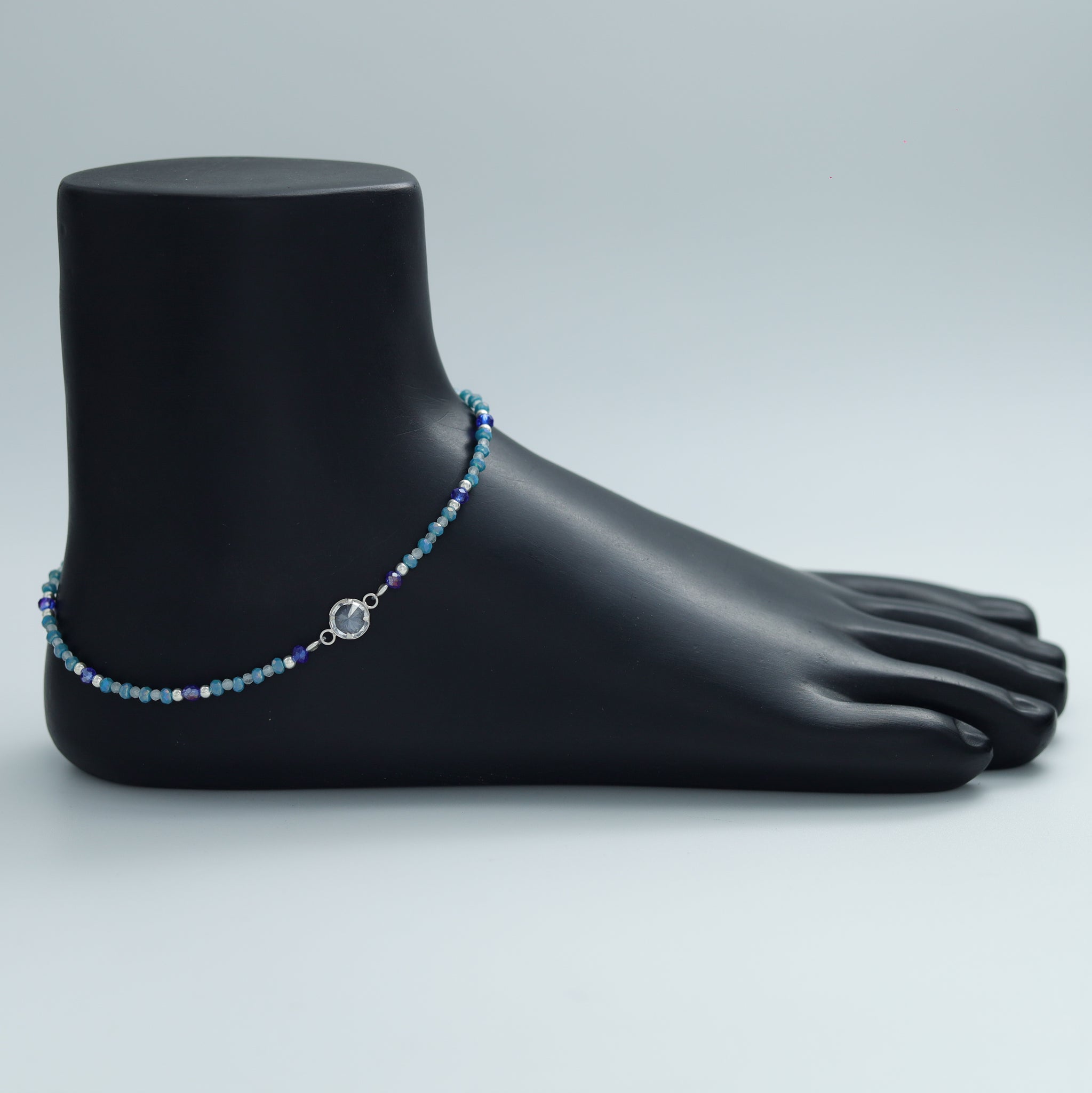 Pure 925 Hallmarked Silver Anklet 9768-22