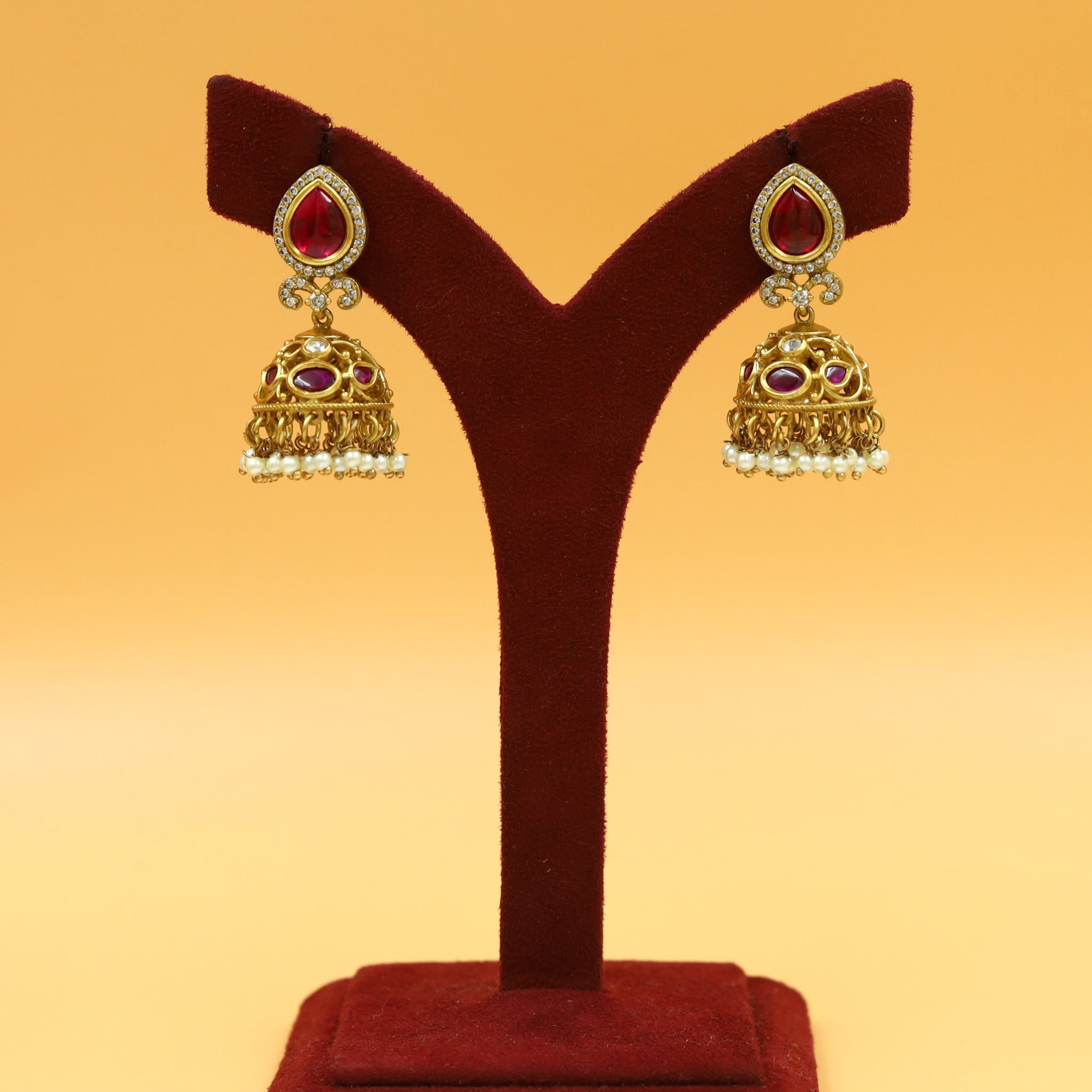 Jhumki Kundan Earring 18337-28