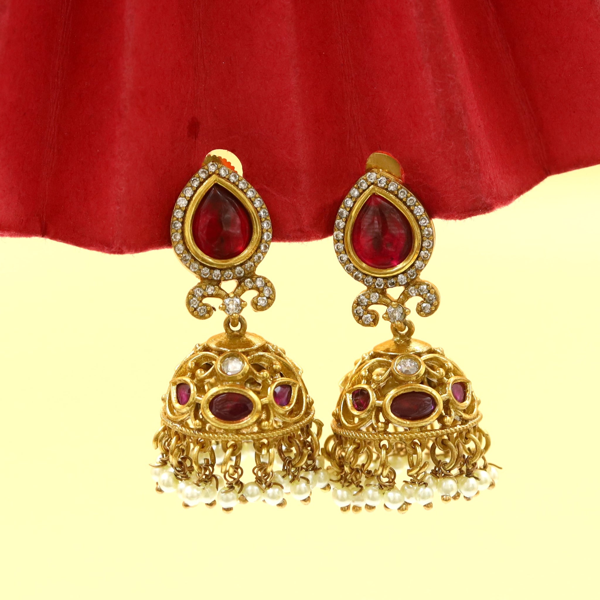 Jhumki Kundan Earring 18337-28