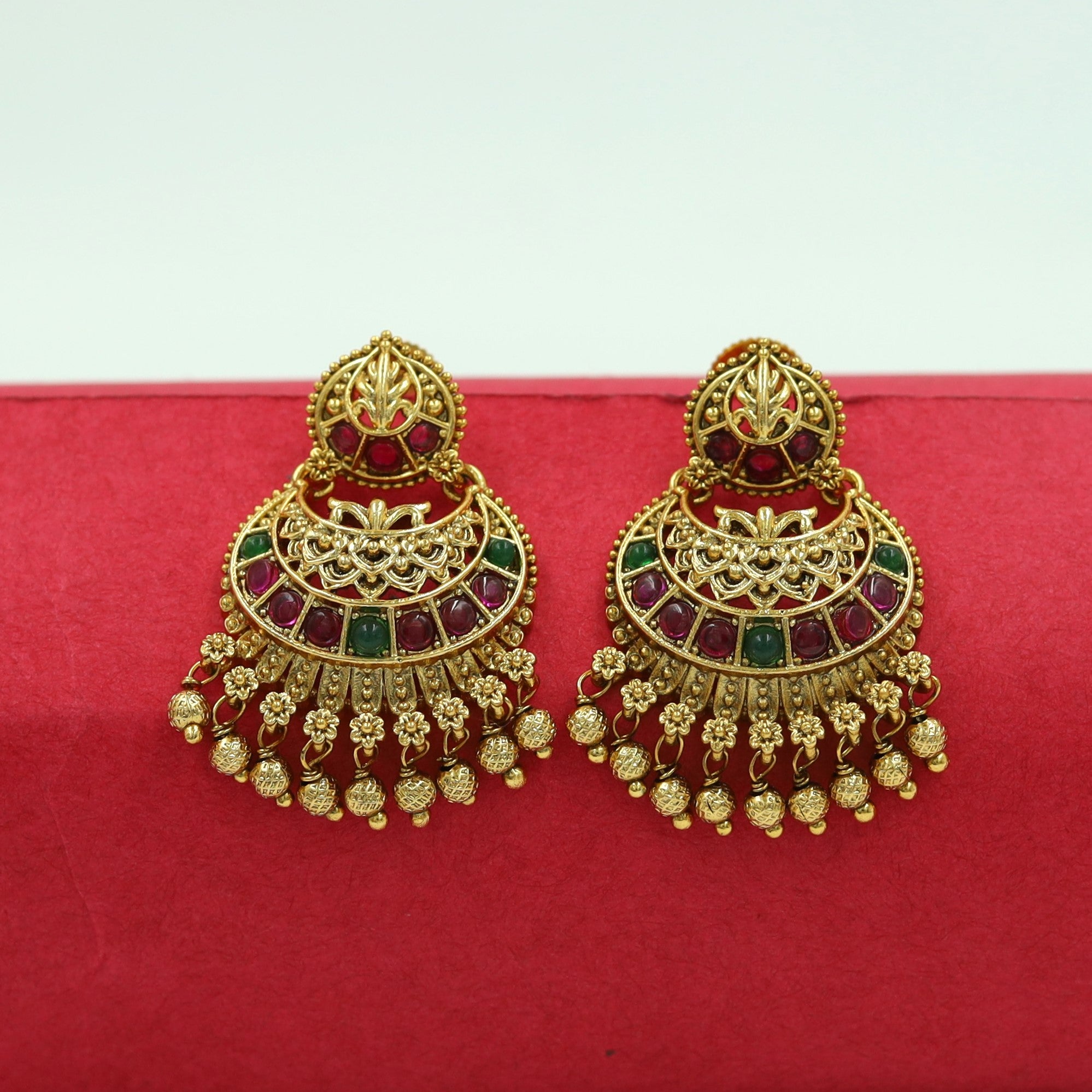 Chandbali Antique Earring 16510-31