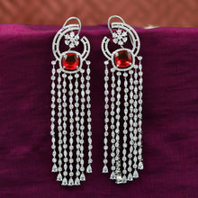 Danglers Zircon/AD Earring 12996-34