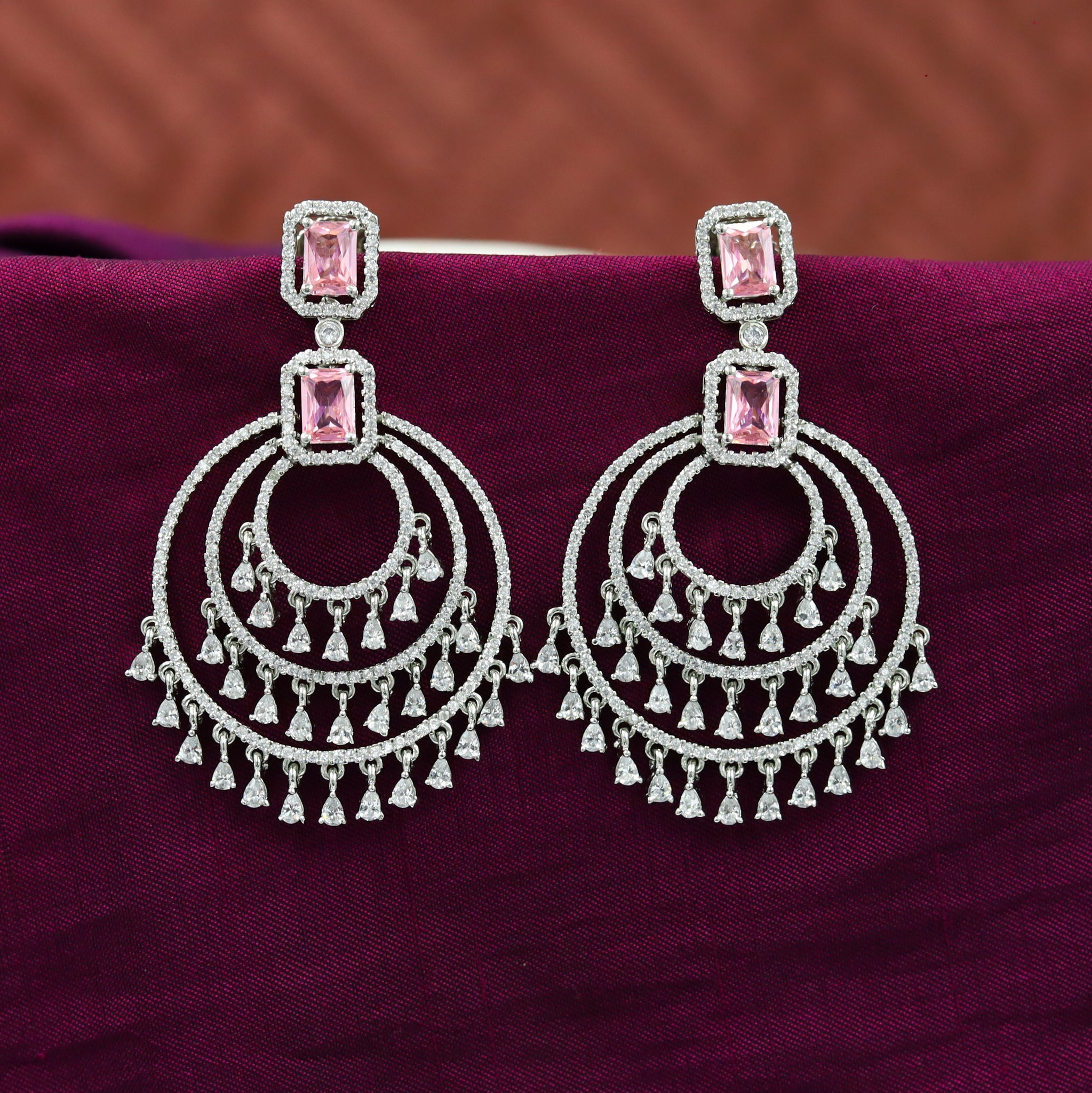 Chandbali Zircon/AD Earring 12570-28