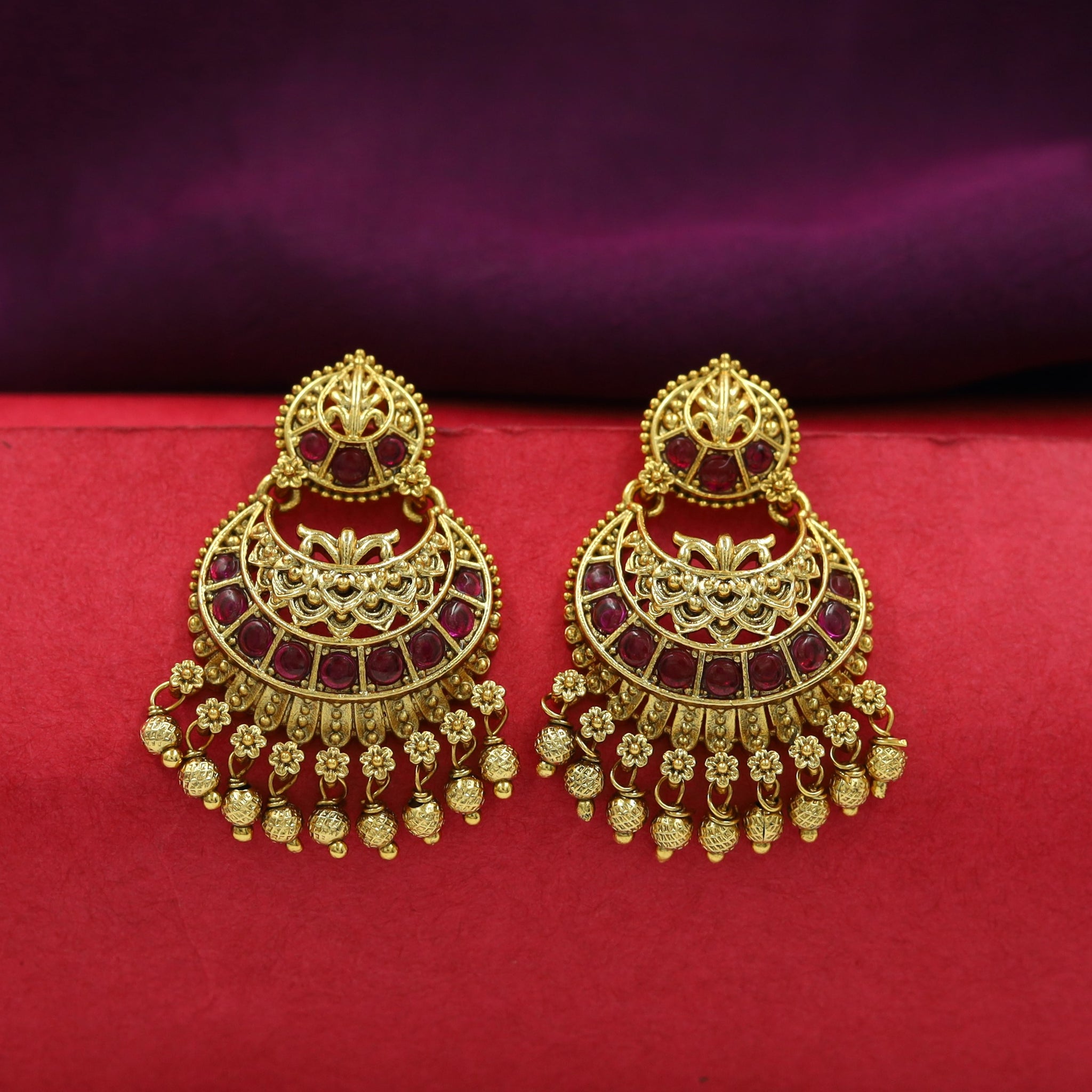 Chandbali Antique Earring 16510-31