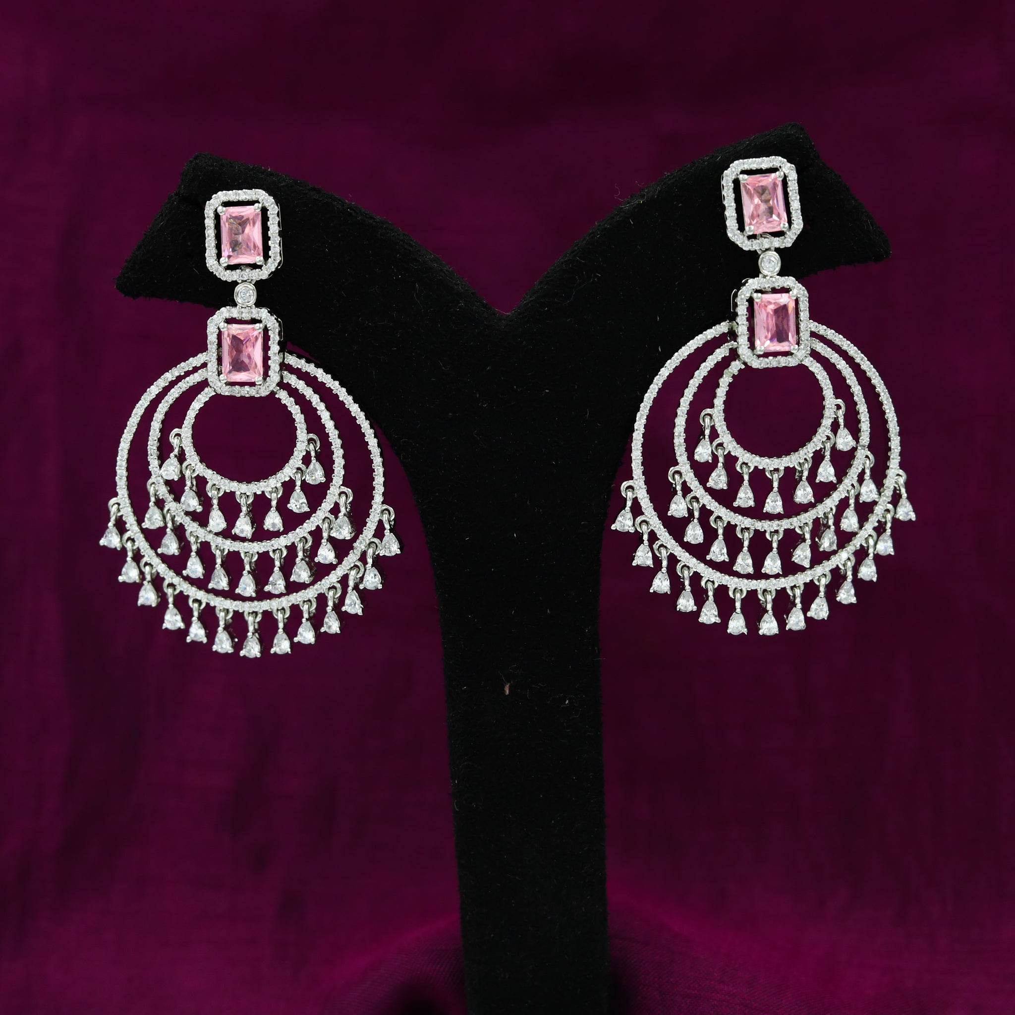 Chandbali Zircon/AD Earring 12570-28