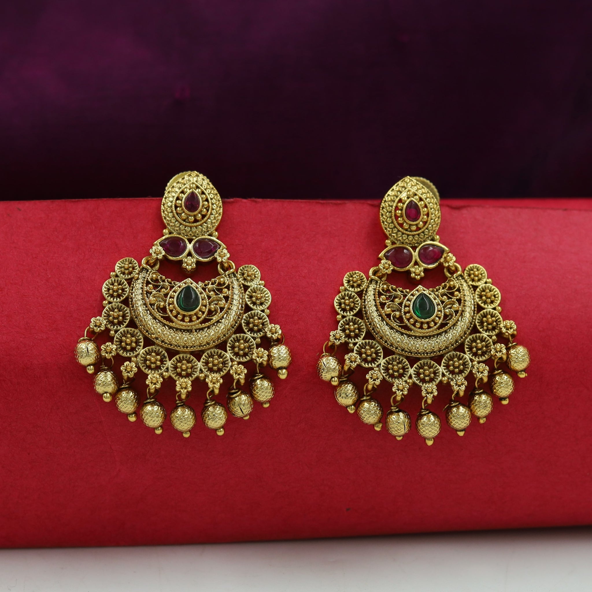 Chandbali Antique Earring 16511-31