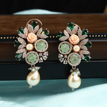 Multi Color Zircon/AD Light Earring 17737