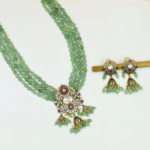 Long Neck Kundan Necklace Set 19814-95