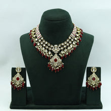 Exemplary Quality Round Neck Kundan Necklace Set 15631-28