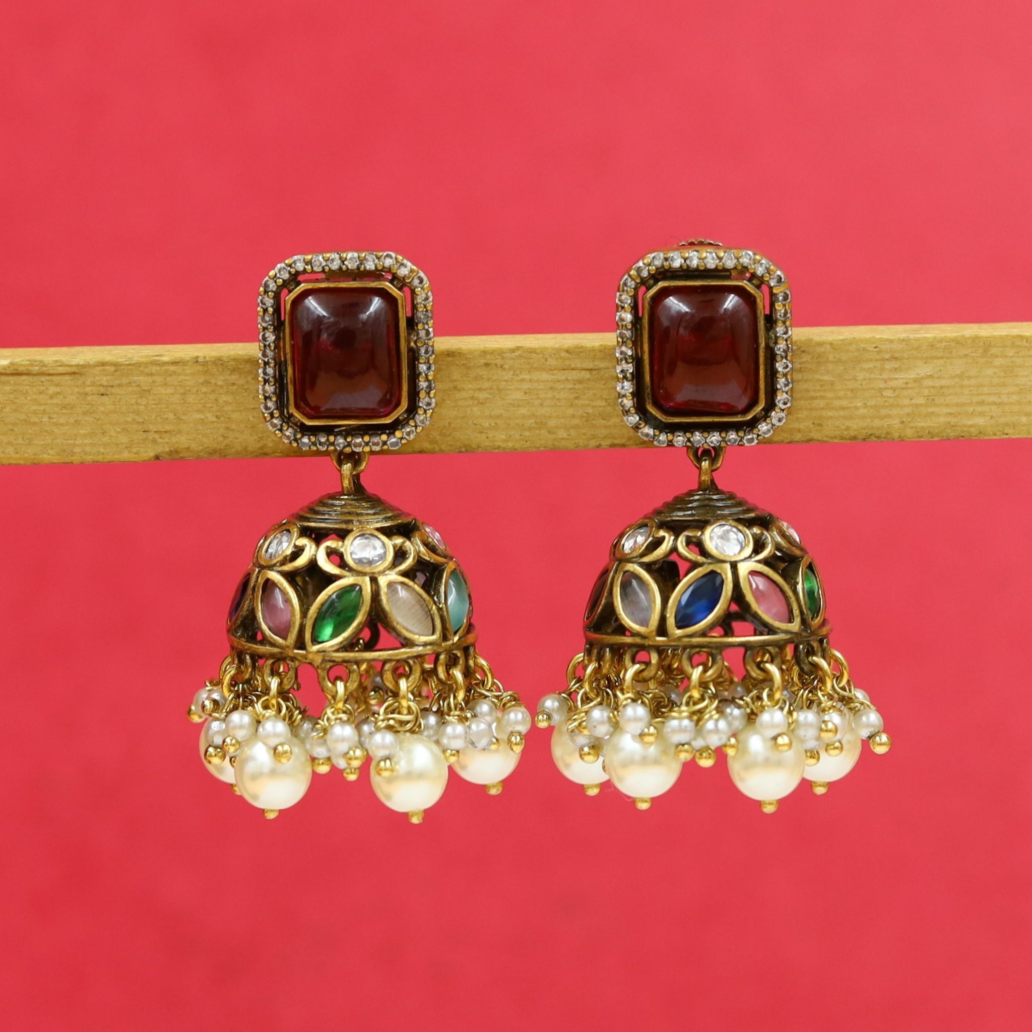 Jhumki Kundan Earring 18340-28