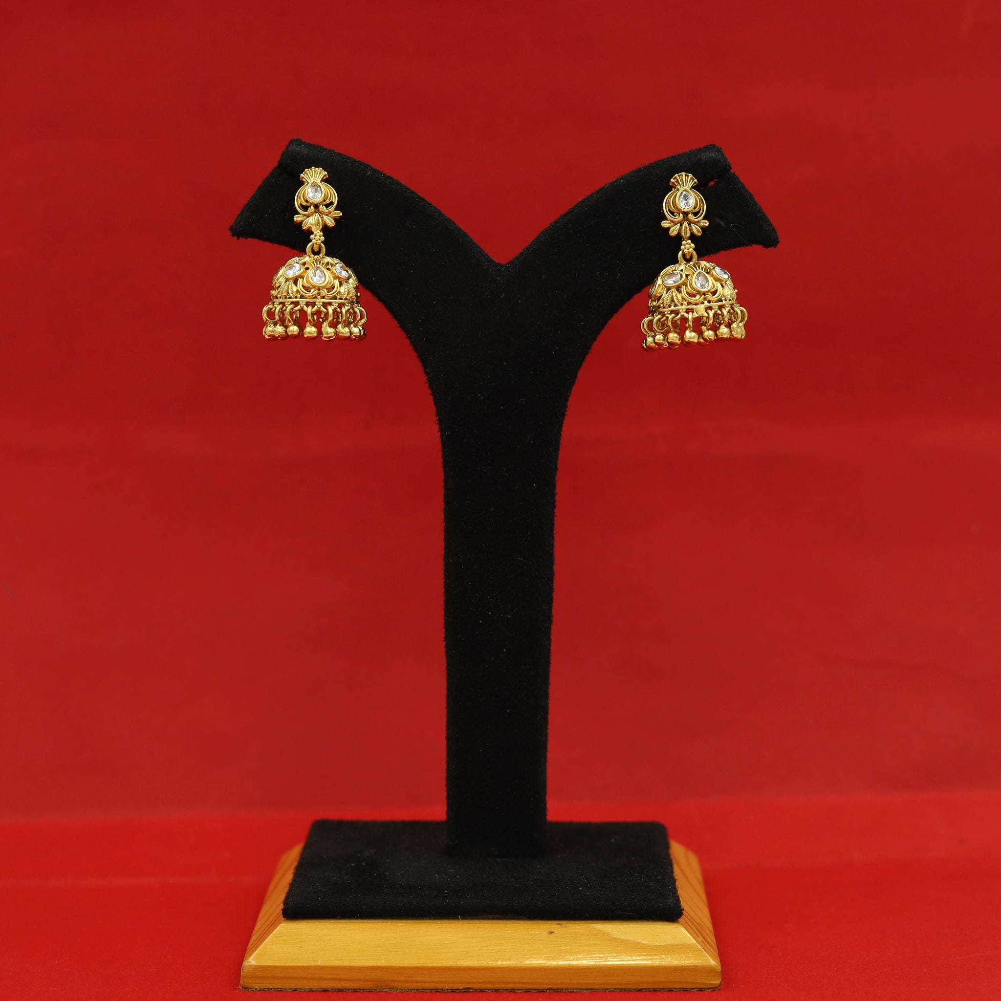 Jhumki Antique Earring 16520-31