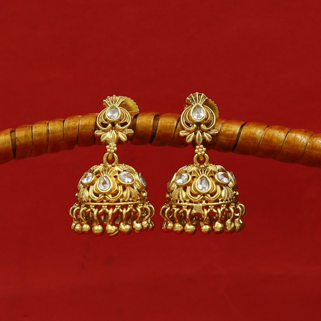 Jhumki Antique Earring 16520-31