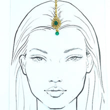 Green Maang Tikka 3013-7078