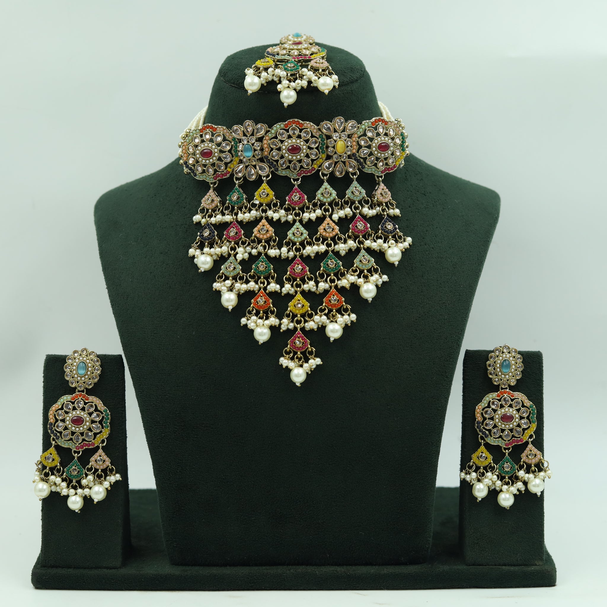 Choker Antique Necklace Set 16507-31