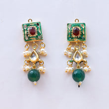 Green Kundan Pendent Set  19148-6330