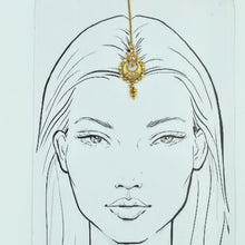 Gold Look Maang Tikka 6269-100