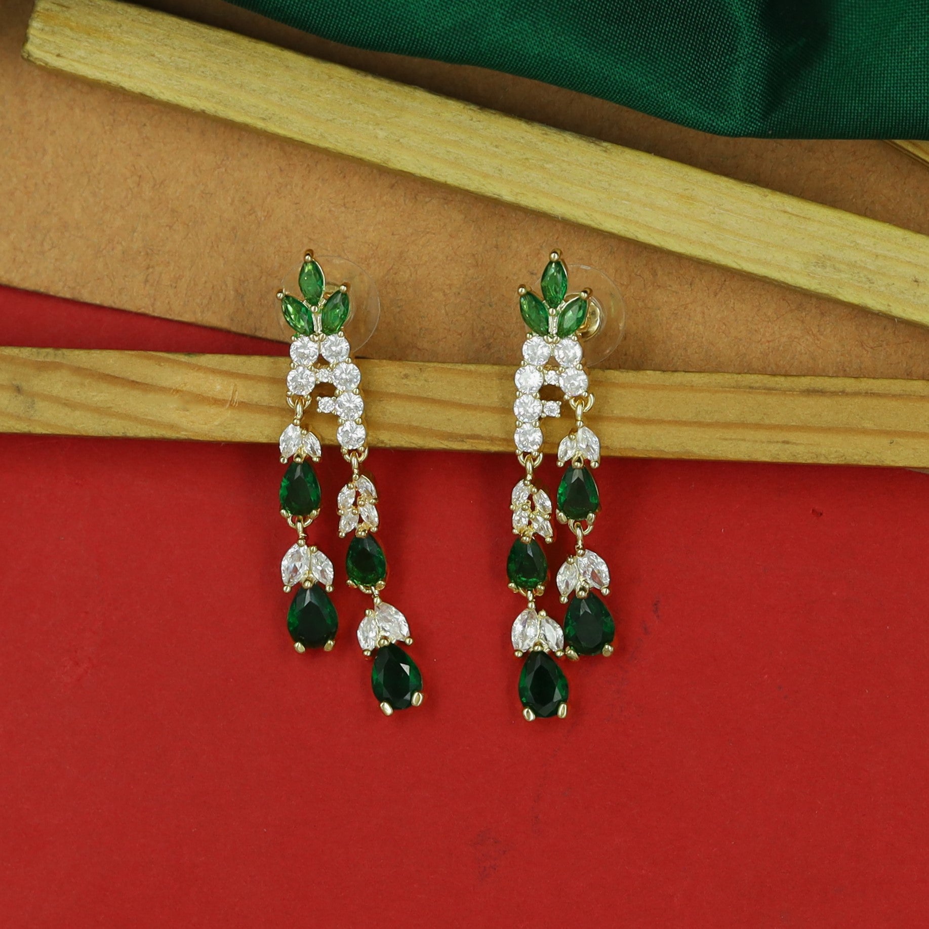 Danglers Zircon/AD Earring 16540-31