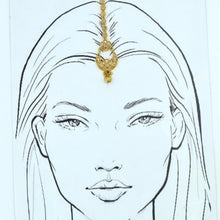 Antique Gold Finish Maant Tikka 4585-33