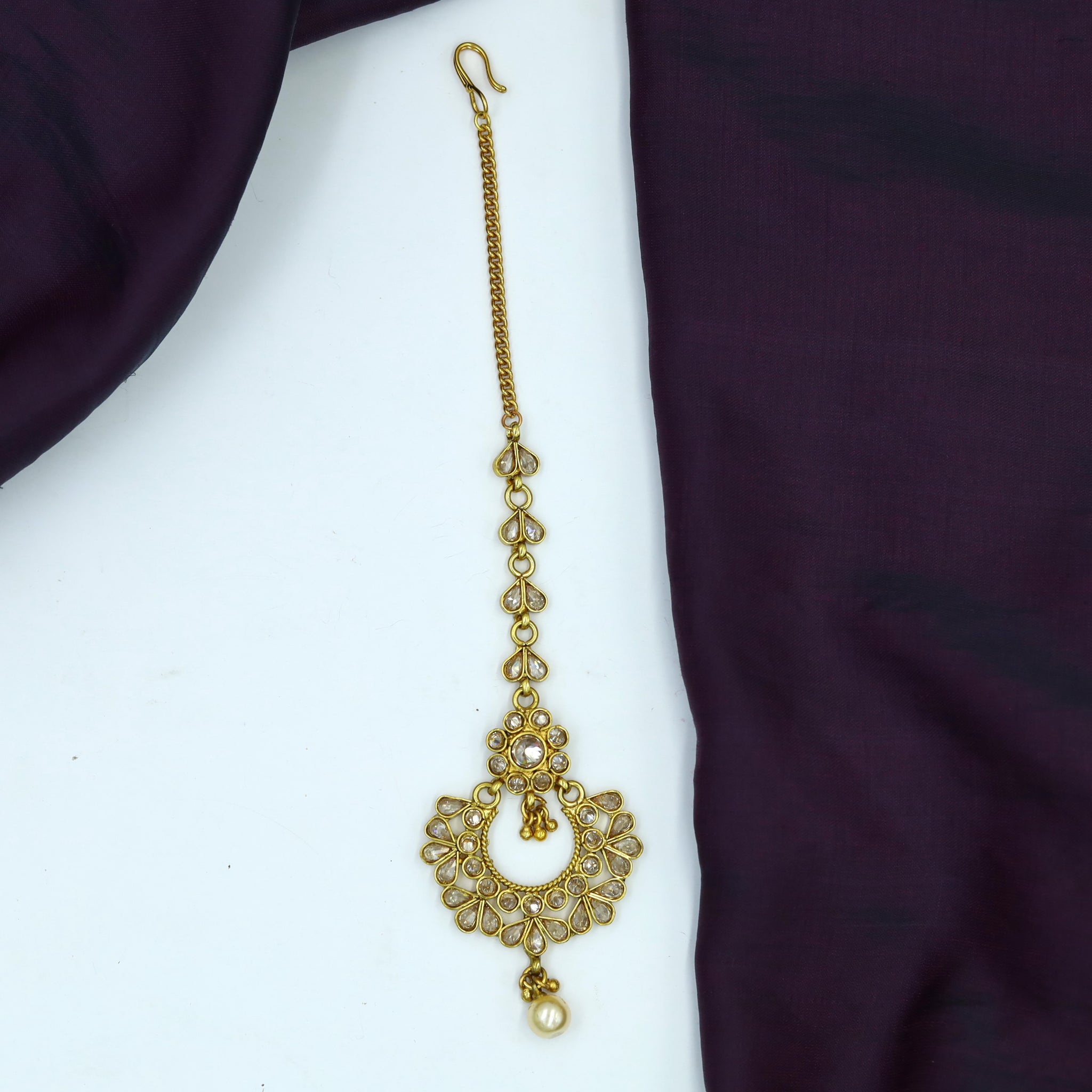 Champagne Maang Tikka 3011-7076