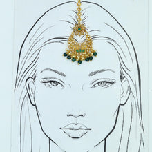 Green Maang Tikka 3043-7108