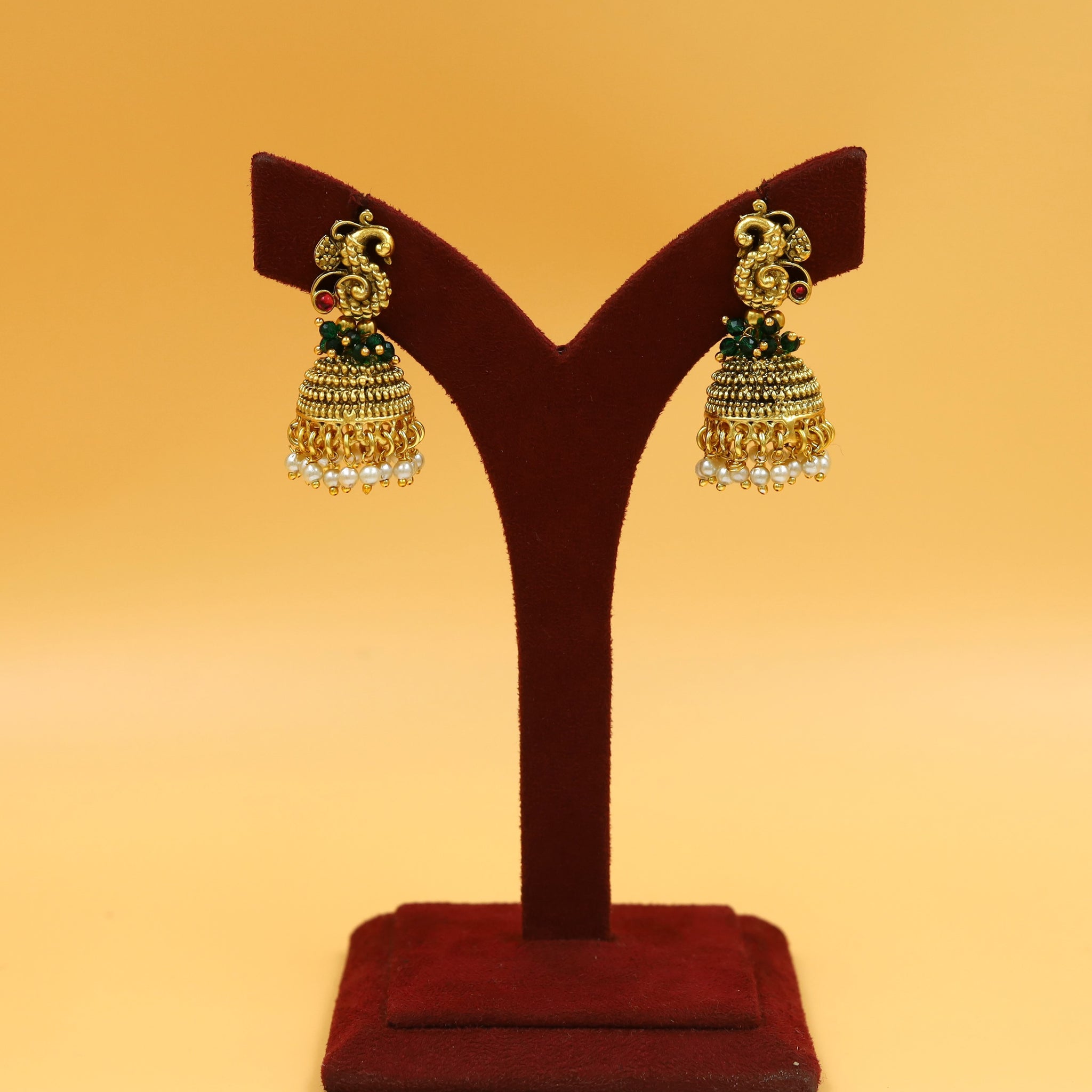 Designer Temple Pendant Set 17664-21