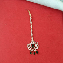 Zircon/AD Green Maang Tikka 16305-3452