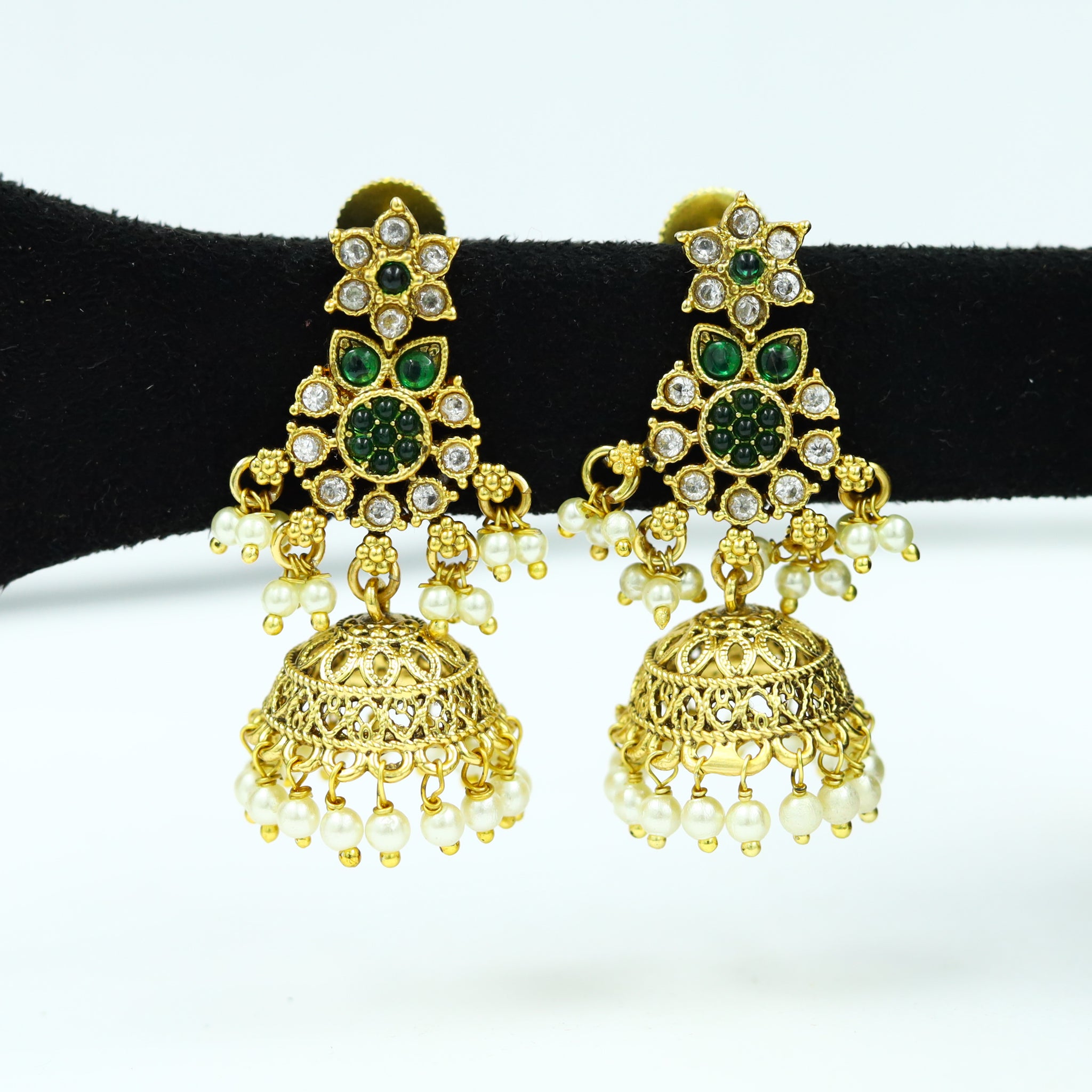 Jhumki Antique Earring 12361-28