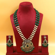 Long Neck Kundan Necklace Set 15359-69