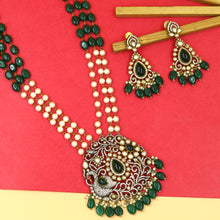Long Neck Kundan Necklace Set 15359-69
