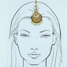 Gold Look Maang Tikka 15177-100
