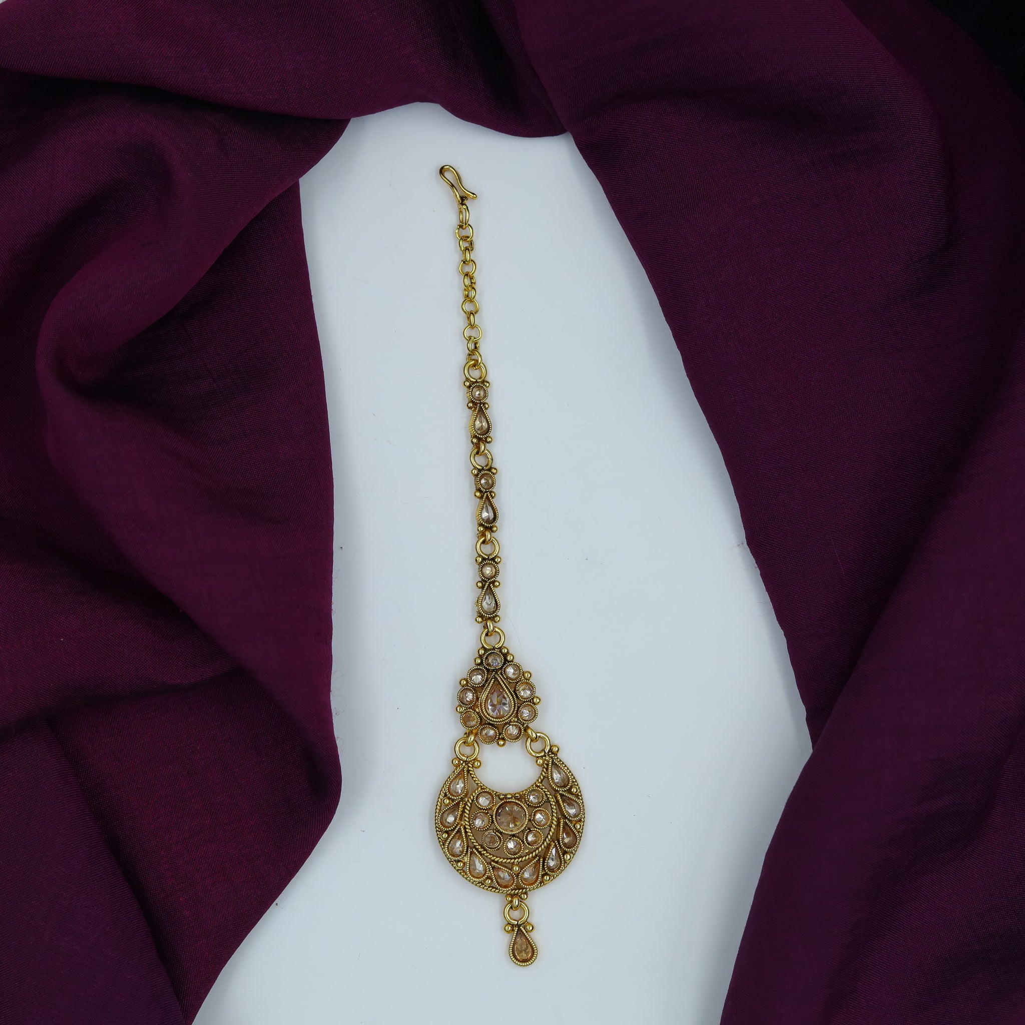 Champagne Maang Tikka 3560-7625
