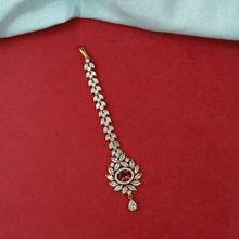 Zircon/AD Ruby Maang Tikka 15298-2445
